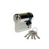 Zámek - CISA - Lockingline 30x10 Nikl Krátká Vačka - 6 stavítek - Reverzibilní klíč - Úroveň zabezpečení 6