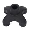 Cane Tip 4 Prong Heavy Duty Non Slip Walking Cane Quad Base Replacement ABS Rubber for 19mm Cane Sha