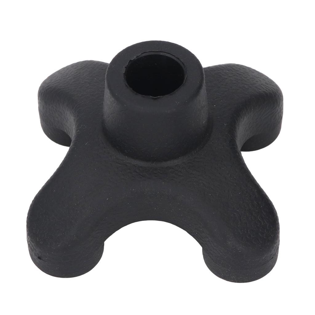 Cane Tip 4 Prong Heavy Duty Non Slip Walking Cane Quad Base Replacement ABS Rubber for 19mm Cane Sha