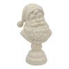 Resin Half Body Santa's Figurine Half Body Santa Figurine Ornament Santa Claus Bust for Tabletop Bookshelf Bedroom Office