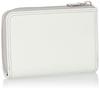 Katharine Hamnett London VITA Wallet, Italian Chrome-Free Leather, Large Zipper, Middle Wallet with Box Coin Purse, White, 490-50901
