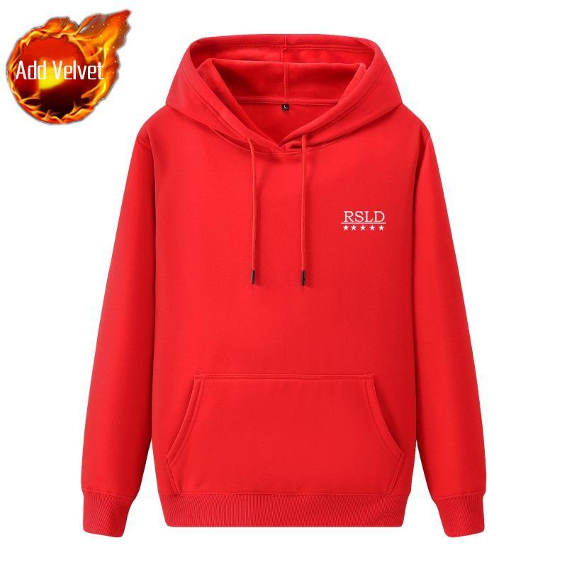 Warm Men's Hooded Sweatshirt Letters Designer Harajuku Fashion Overfit Cheap Y2k Vintage Streetwear Tops 90s Winter Male Hoodie