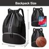 Sportovní taška na batoh se stahovací šňůrkou s přihrádkou na boty Nepromokavá kapsa pro ženy Muži Velkokapacitní taška na pytel na plavky