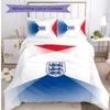Set Biancheria da Letto Stampata Calcio Inghilterra 3 Pezzi Copriletto Traspirante Accogliente come Regalo per la Casa Nuova o per le Feste