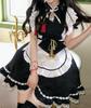 Maid Gothic Devilish Maid Maid Cute Maid Sexy Maid Size M [YZZYQQ] Costume, Lolita, Outfit, Headband, Café Costume, Apron, Costume, Costume, Black,