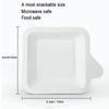 50/100Pcs 4 Inch Paper Plates, Biodegradable Disposable White Plates, Square Dessert Cake Plates, Party Snack Plates