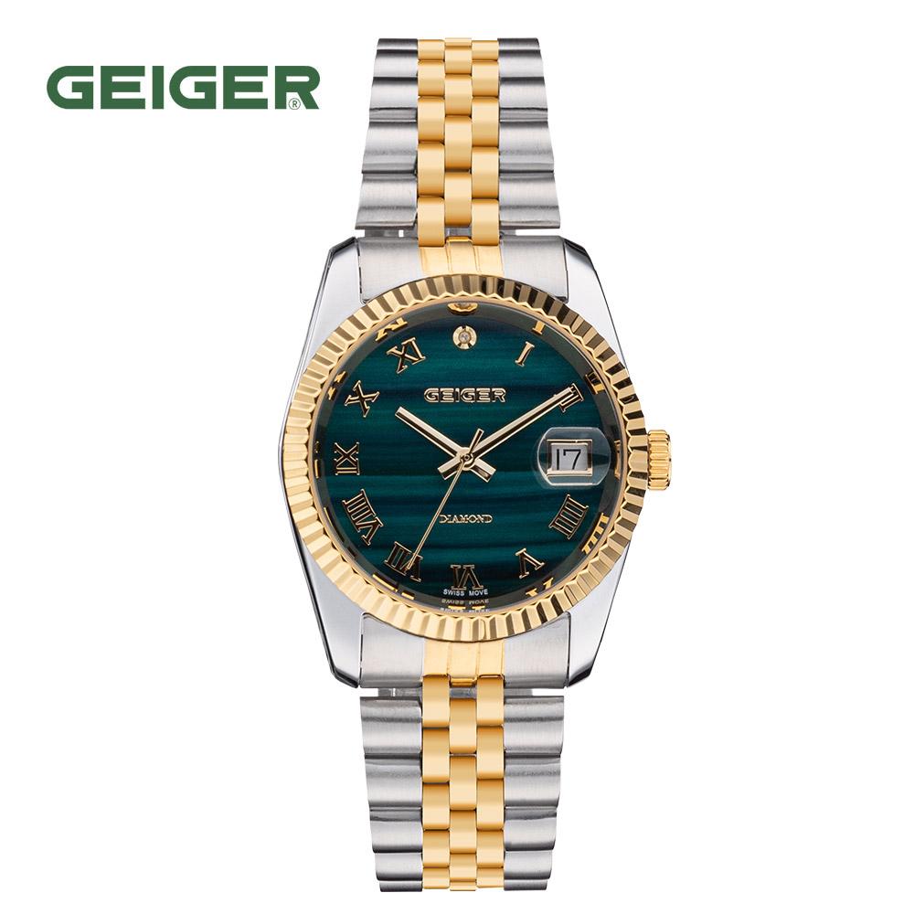 

Geiger GE8054GDCBM_Mala Мужские Металлические Часы с Бриллиантами