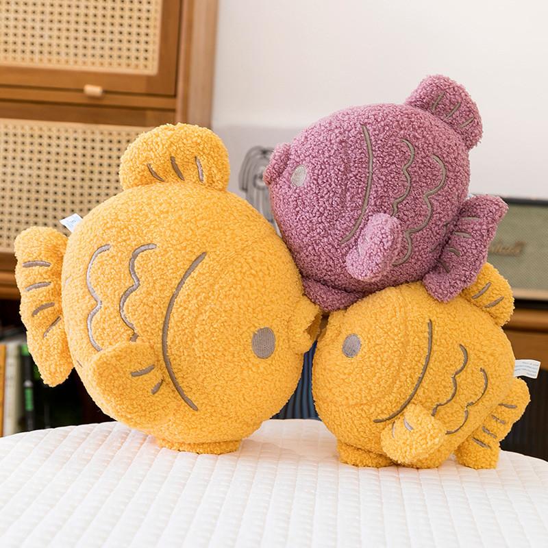 Animal Plush Toy Fish Shape Soft Stuffed Cushion For Kids And Babies