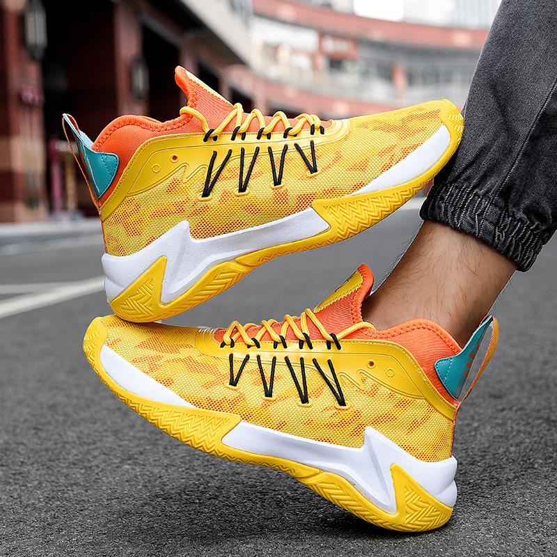 Hot Sales Youth Fashion Basketball Shoes Personalized Student Outdoor Fitness Casual Shoes Men Anti Slip Wear-resistant Sneakers