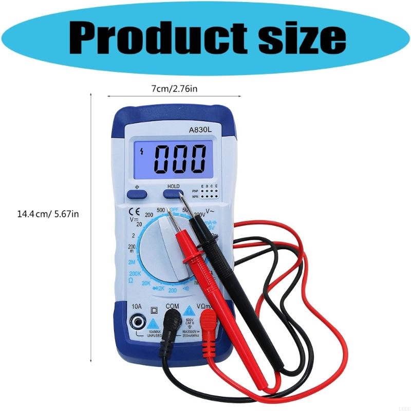 Digital Multimeter Transistors Tester Electrical NCV Test Meter TrueRMS