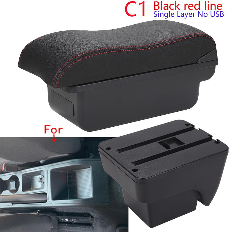For Seat Ibiza Armrest Box For Seat Ibiza 6j MK4 IV 6L Car Armrest 2018-2025 Storage Box Retrofit Parts Interior Car Accessories