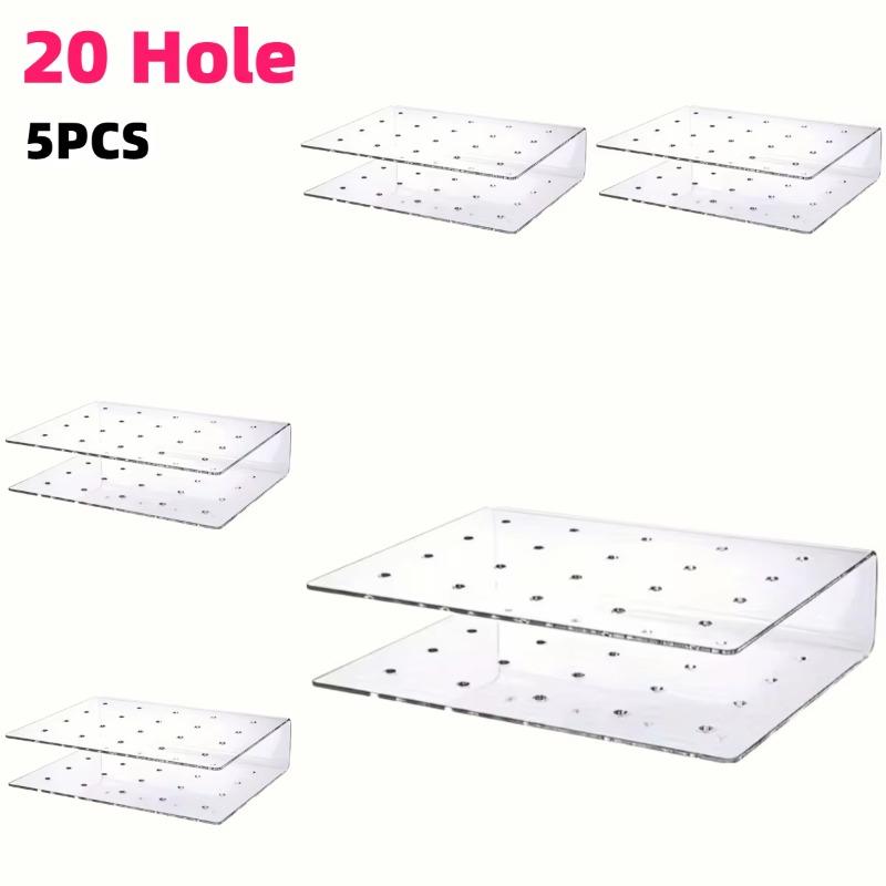 3-10pcs Acrylic Cake Pop Stand Kit 15/20Hole Lollipop Display Holders Candy Pops Holder Weddings Birthdays Party Dessert Display