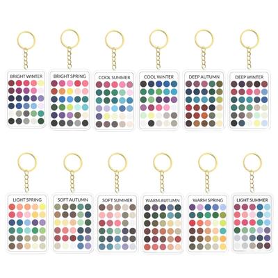 Modern Geometric Shape Keychain In Clear Acrylic With Vibrant Hues Bag Hangings Perfect For Personalization Gifts
