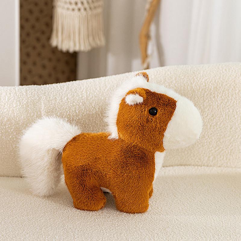 

Plush Pony Toy With Soft Pp Cotton Filling For Kid And Gift Giving 25cm