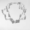 Long Starry Pearl Necklace For Women With Geometric Titanium Chain For Elegant Occasions