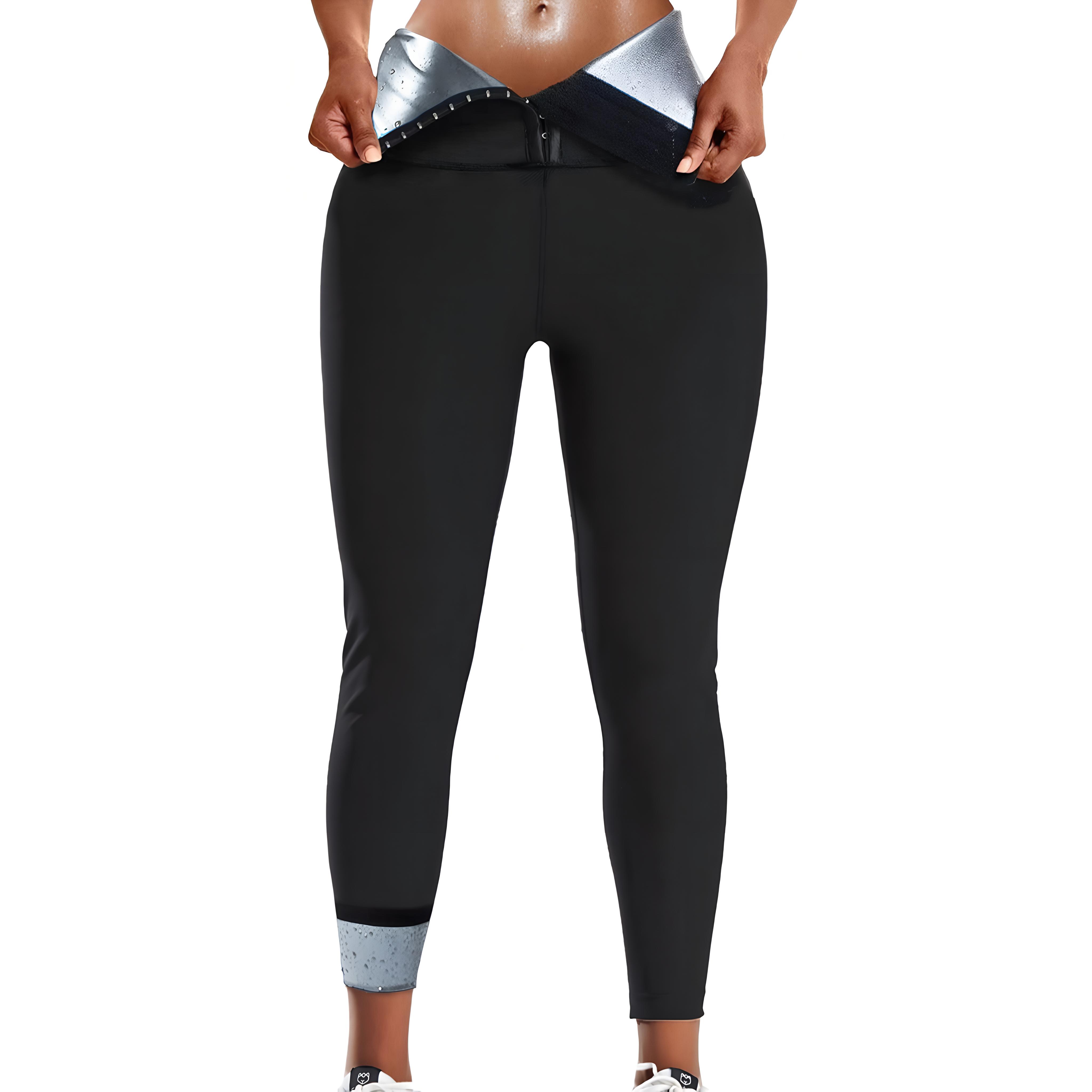 

Спортивные штаны для сауны, женские утягивающие термоштаны, брюки для похудения, леггинсы для тренировок, компрессионное корректирующее белье для живота L/XL