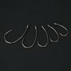 Hirisi 8041 50Pcs PTFE Coated Fish Hook High Carbon Stainless Steel Anti-Rust Sharp Point Barbed With Eye for Fishing Accessory