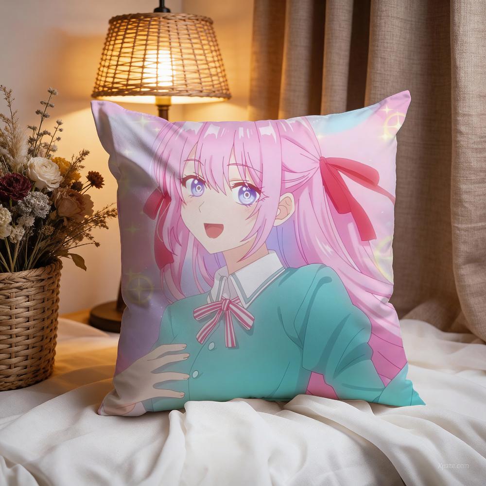 sShikimoris Not Just aCuties Cushion Cover Premium Comfort Reversible Pillow Cove -Two In One Design for Any Room & Car Interior