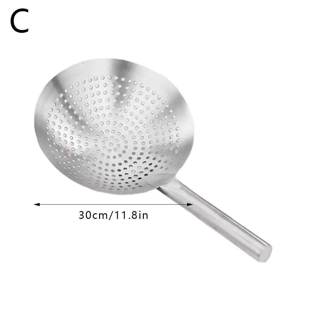 

Ложка с крючком из нержавеющей стали, большая шумовка, набор с прорезями, ложка-сито, ложка для пасты, суп, кухонный ковш, металлический S2n1