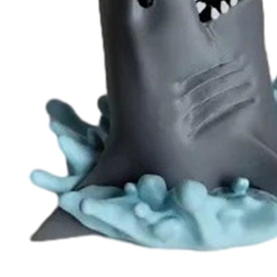 Shark Attack Shape Pen Holder 3D Printed Pencil Stand Pens Pencils Markers Classroom Pencil Organizer Ocean Themed Room Decor