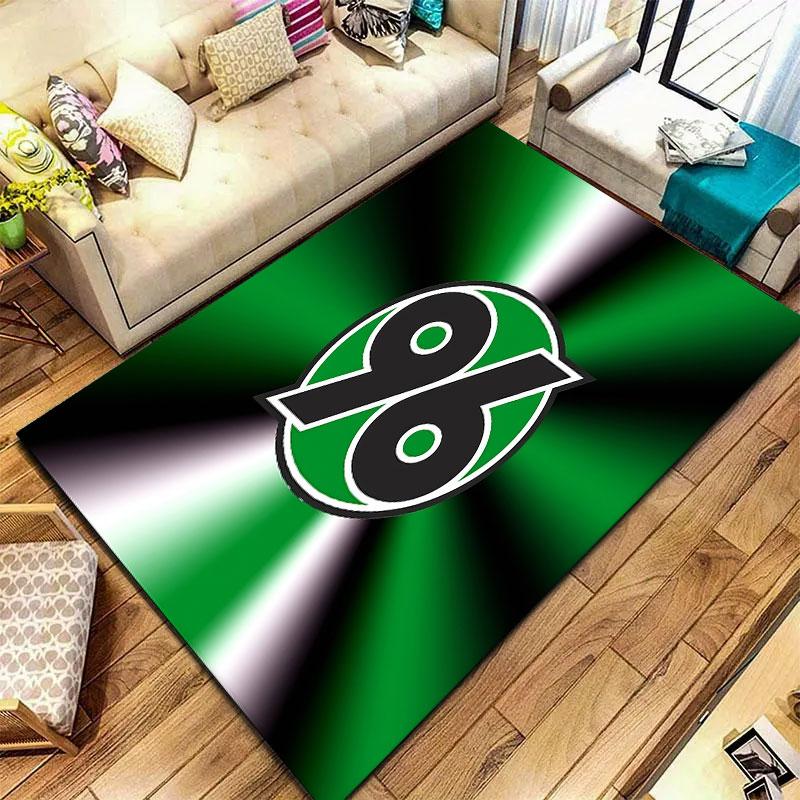 Hannover 96 Teppich für Wohnzimmer Schlafzimmer Zuhause Sofadekoration, Kinder Spiel rutschfeste Bodenmatte