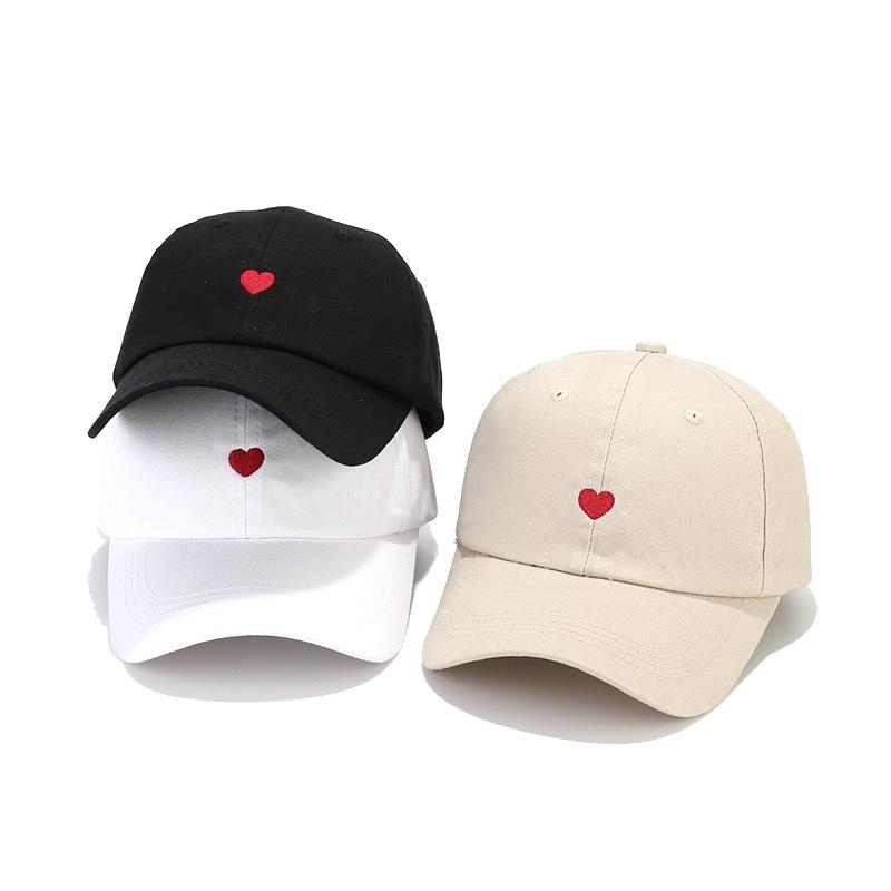 Unisex Leisure Baseball Cap Little Love Embroidery Hats Cap For Men Women Fashion Streetwear Dad Hats