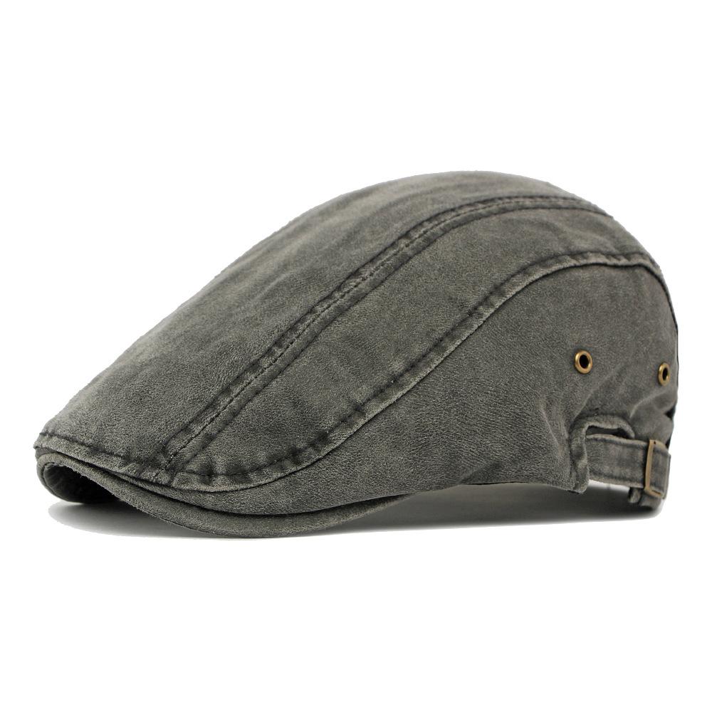 Autumn Cotton Cap Men's Beret British Vintage Forward Cap Peaked Cap
