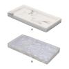 Multi-functional Storage Tray For Bathroom Essentials Marbled Texture Desktop Storage Tray