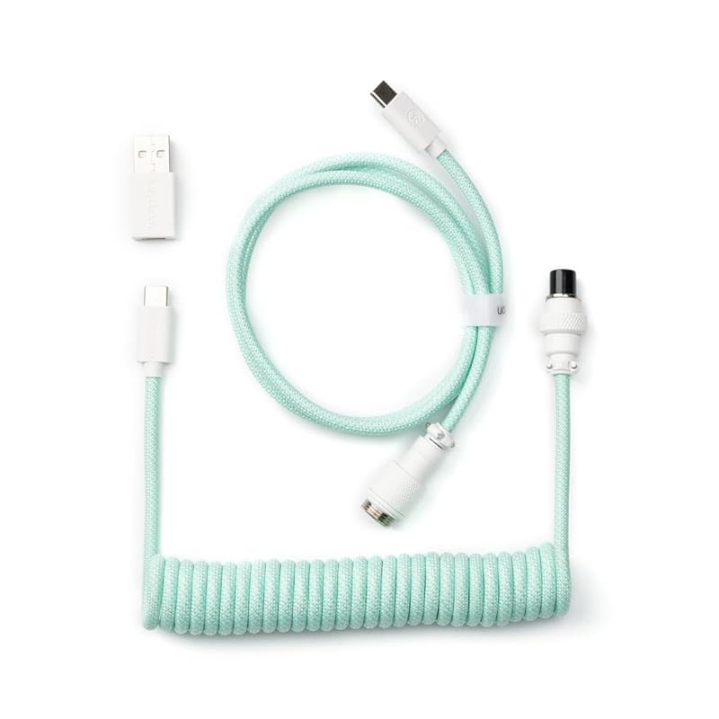

[]Кабель USB Keychron Coiled AviatorКабель USB aviator (прямой, мятный)