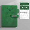 Custom Logo A5 Soft Leather Notebook with Deer Head for Business Meetings