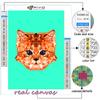 5D DIY Diamond Painting Cross Stitch Geometric Animals Diamond Embroidery Mosaic Wall Art Home Decoration