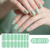 Teilgehärtete Gel-Nagelstreifen mit Feile Einfach aufzutragen Entfernen UV-LED-Licht Erforderlich Klebender Nagelaufkleber Maniküre zu Hause DIY-Nagellack-Wrap