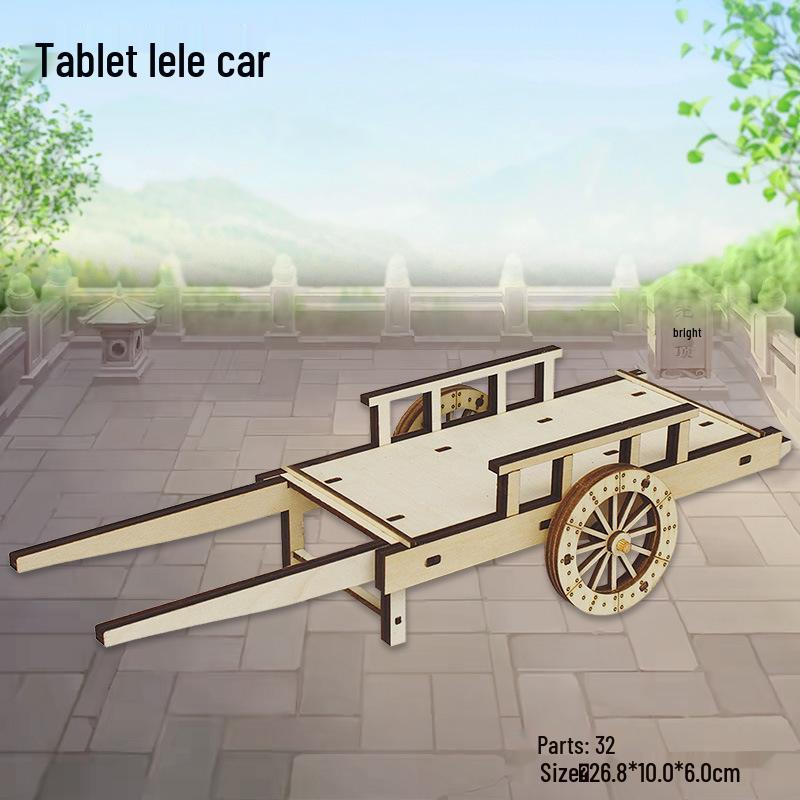 Wooden 3D Mongolian Yurt Model DIY Craft - Handmade Ethnic Style Educational Toy Ornament