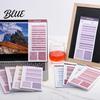 Dividers for Study Notes Segmented Colored Sticky Notepad Morandi Color To-do List Index Tabs Planner Tabs Smooth Writing Paper Memo Planning