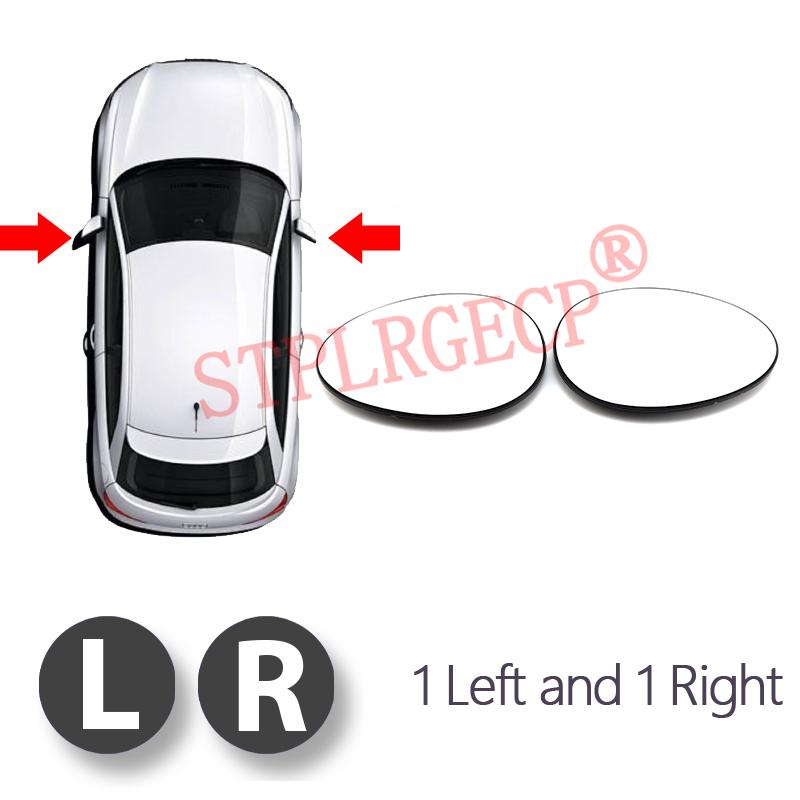 For MINI Cooper R55 R56 R57 R58 R59 2007-2015 Left or Right Door Side Wing Clear Mirror Glass Heated Rear View Replacement
