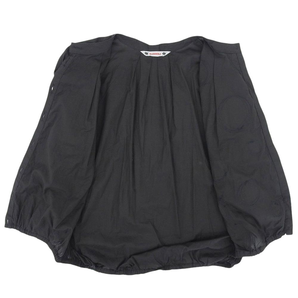 OLLEBOREBLA Pig Polka Dot Blouse Tops Women's Black tops ― blackUsed