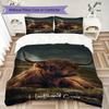 Forest Lodge Wildlife Scene Home Decoration Soft Printed Sofa Cover Blanket Bedding Down Pillowcase Duvet Cover Without Core A7