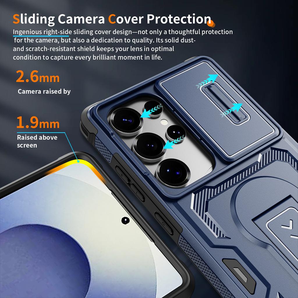 Anti-Fingerprint Stand Funda Case for Samsung Galaxy S26 Ultra A57 5G S25 S24 S 26 A16 A56 A36 A17 A37 A26 Phone Accessories