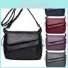 Elegant Women's Casual Shoulderbag Soft Pu Leather Handbag With Magnetic Closure