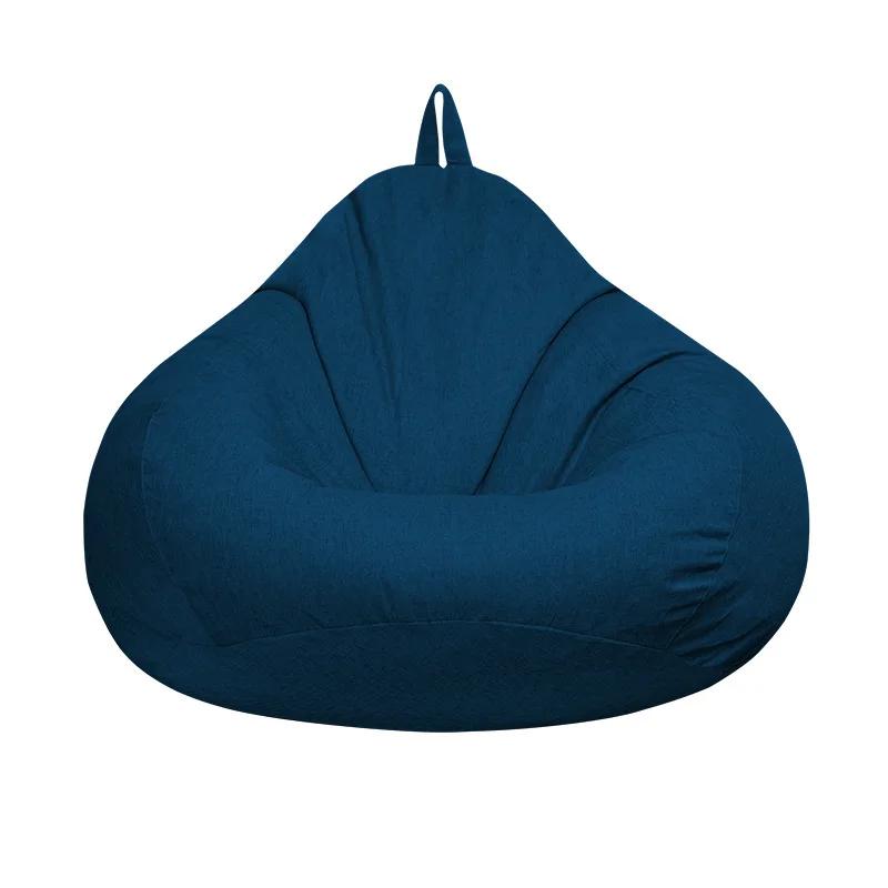 Lazy Sofas Cover Large Bean Bag Cover Without Filler Adults Couch Living Room Bedroom Home Tatami Lounger Comfortable Seat Cover
