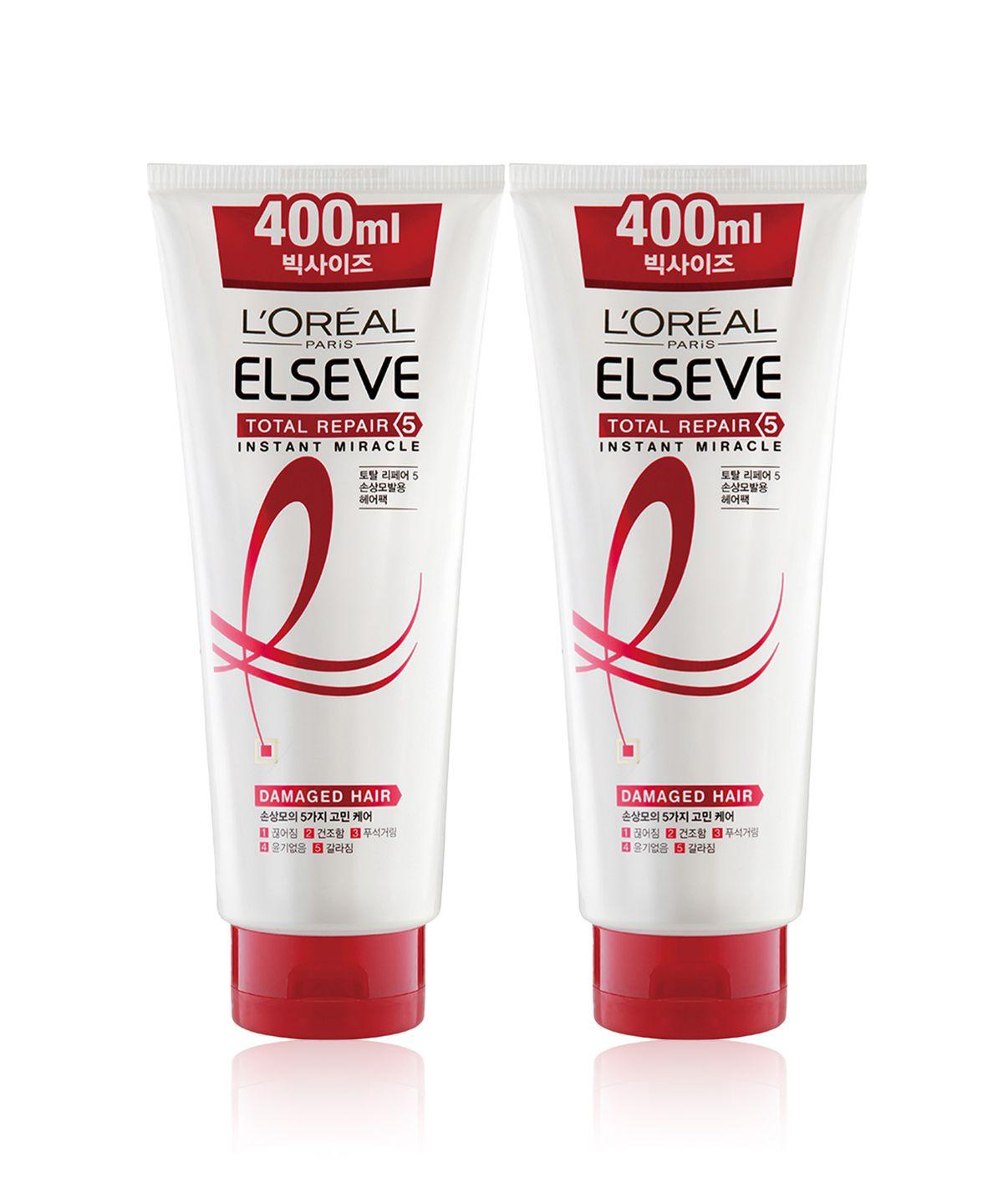 [2 pack] Total Repair 5 Instant Miracle Jumbo Hair Pack 400ml