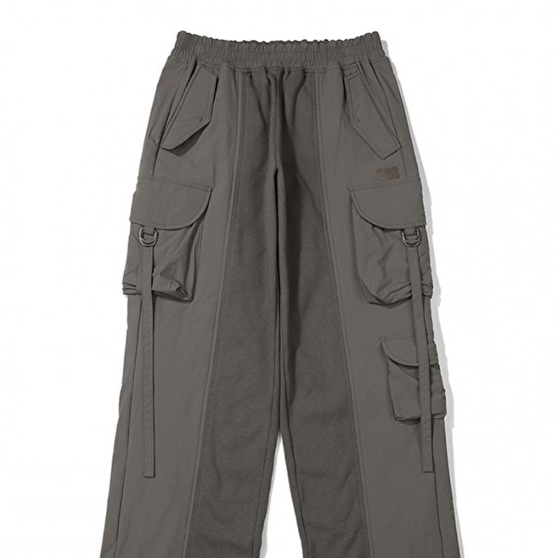 Woven Patch Bizio Cargo Pants  Gray  [jebe Won Park Gun Wook Worn]