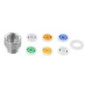 Practical Quality Water Saving Cores Shower Hose Improvement Limiter 6 Colors 6 Different 8pcs/set Adapter Bath