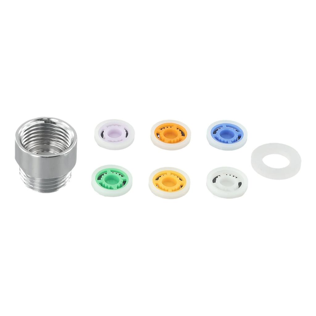 Practical Quality Water Saving Cores Shower Hose Improvement Limiter 6 Colors 6 Different 8pcs/set Adapter Bath