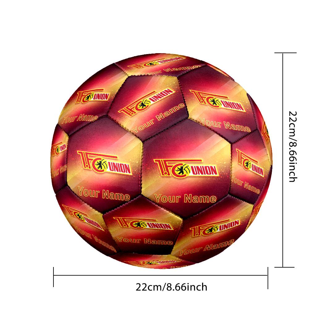 Union Berlin FC Fashion Size 5 Football Wearproof Non‑Slip Soccer Ball For Sports Training Entertainment Use