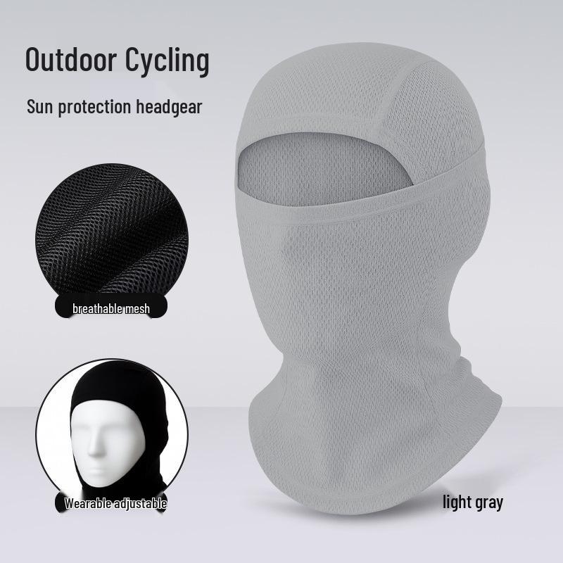 Quick-Dry Multifunctional Summer Cycling Face Mask: Breathable, Sun-Protective, Ice Silk Balaclava & Headband