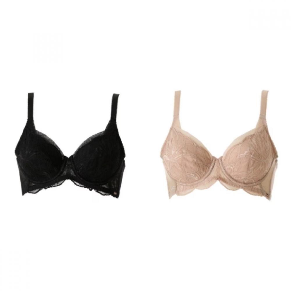 

Wacoal Perfect Fit Semi Adjustment Full Cup Ab Cup Bra wbrp021Ab black (BK)/90B