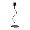 Black Conical Candle Holder Made of Iron, Table Decoration, Versatile, Traditional for Living Room,