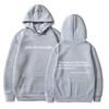 Dear, the world behind me has become more beautiful because of you. Retro print loose-fitting women's hooded sweatshirt, casual and fashionable.