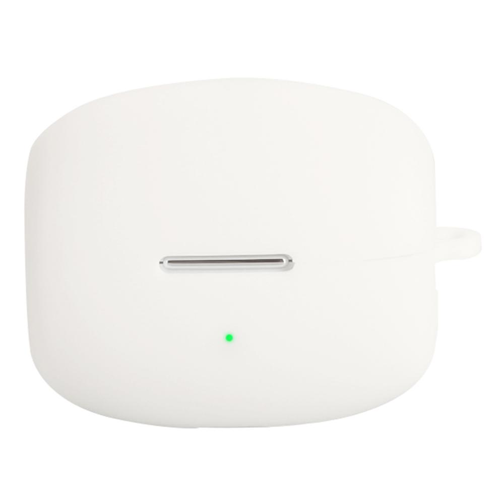 For Oppo Enco Clip Silicone Case Wireless Earphones Protective Cover with Anti-Lost Buckle